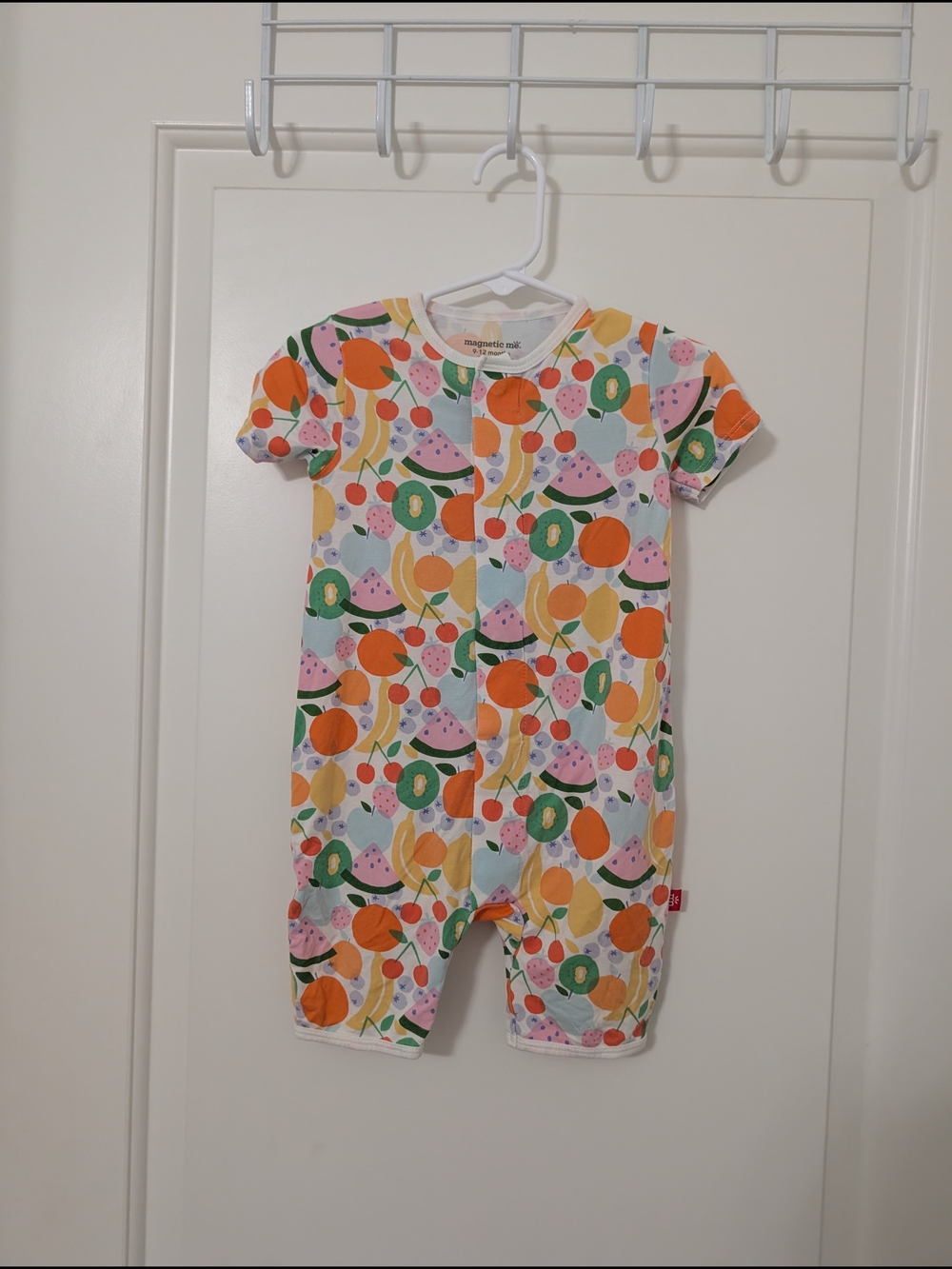 Magnetic Me Fruit Print Modal Magnetic Romper 9-12 Months